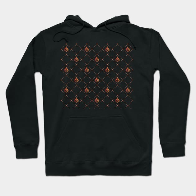 Pyro pattern_Fire Hoodie by Petites Choses